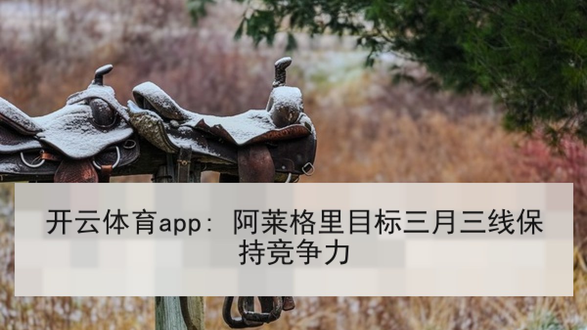 开云体育app: 阿莱格里目标三月三线保持竞争力
